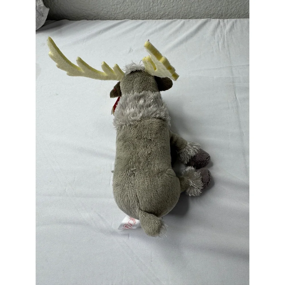 Ty Beanie Babies Disney Frozen Sven Reindeer Sparkle Plush 2014 Grey Brown 41151